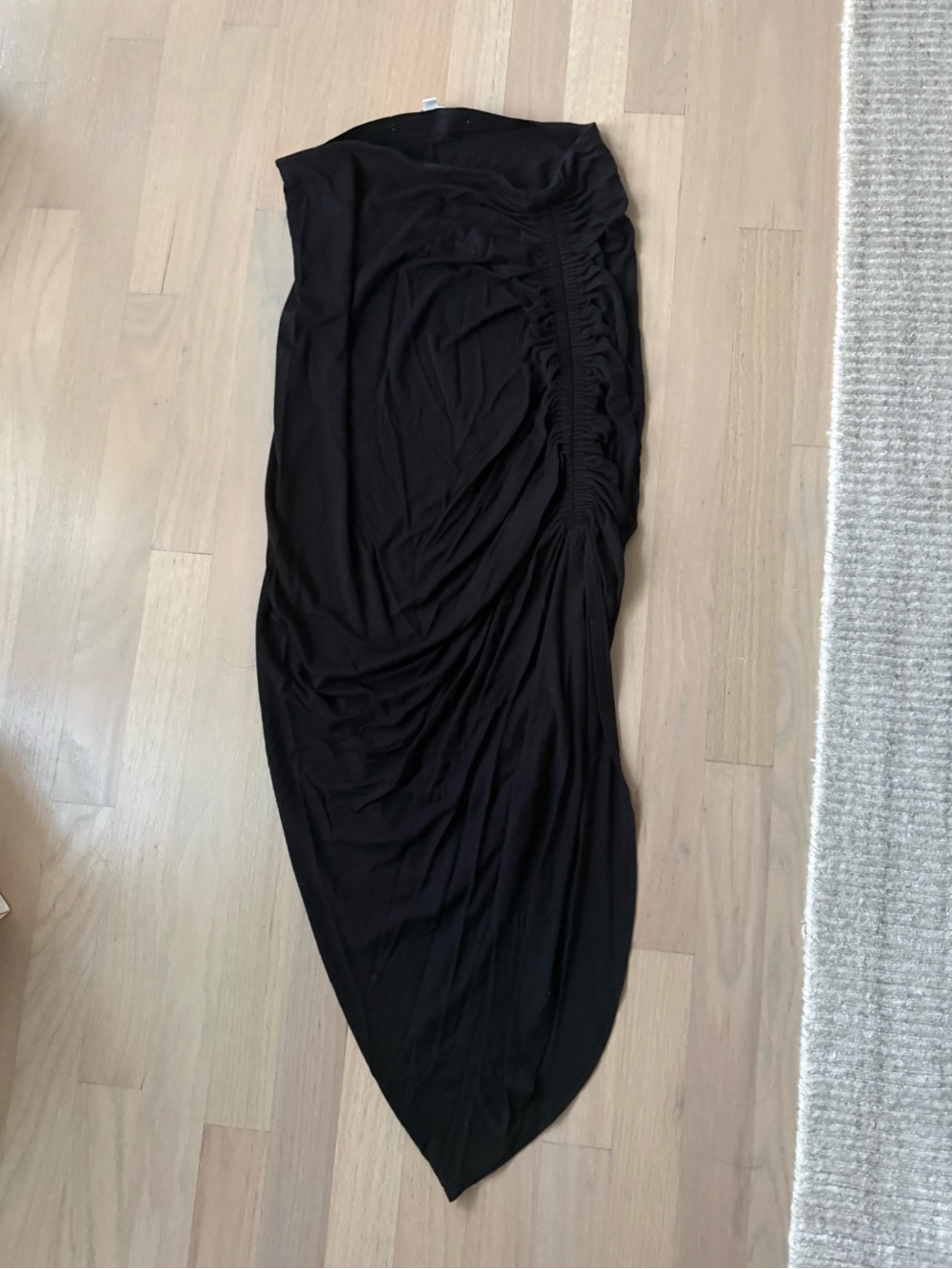 Veronica Beard Side-Ruched Fitted Midi Skirt